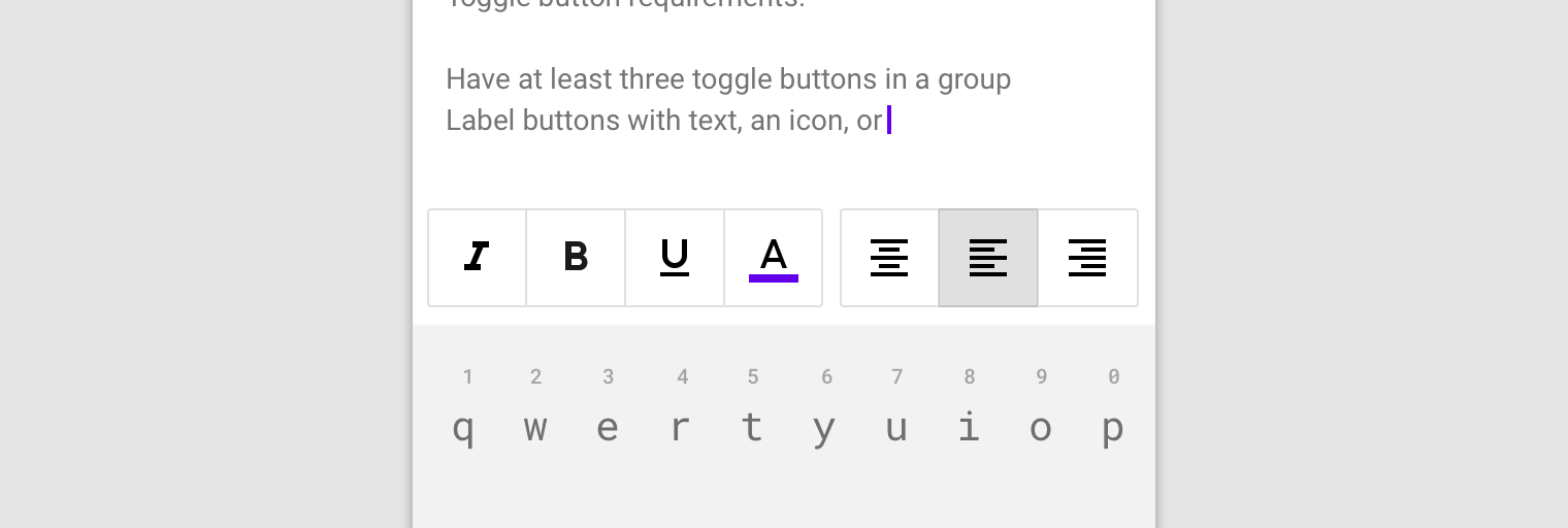 toggle button group